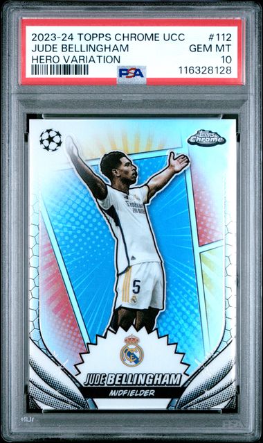 PSA 10 - Bellingham Topps Chrome Hero Variation 23-24 - Football