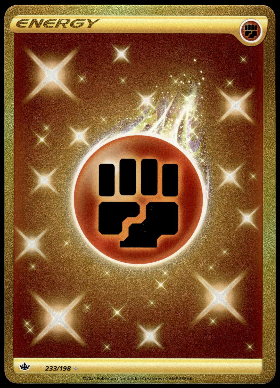 Fighting Energy 233/198 SWSH Chilling Reign Pokemon [NM] (1)