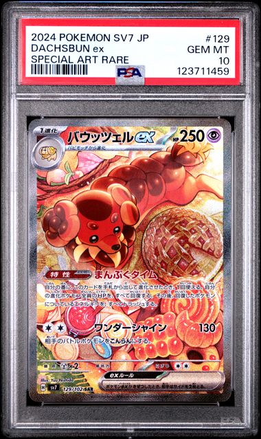 PSA 10 - Dachsbun ex 129/102 sv7 Stellar Miracle - Pokemon