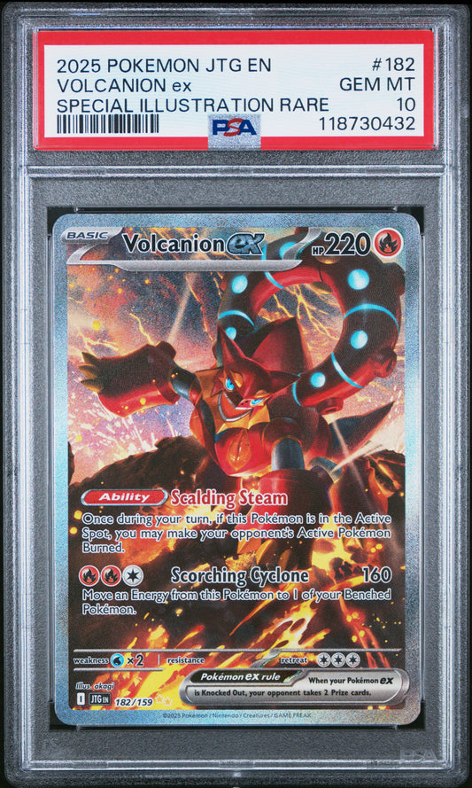 PSA 10 - Volcanion ex 182/159 SIR SV Journey Together - Pokemon