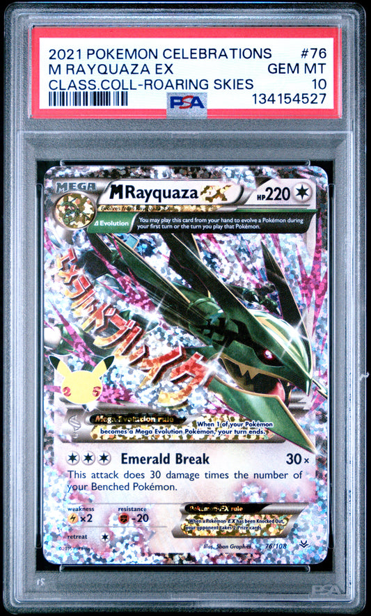 PSA 10 - M Rayquaza EX 76/108 SWSH Celebrations Classic Collection - Pokemon