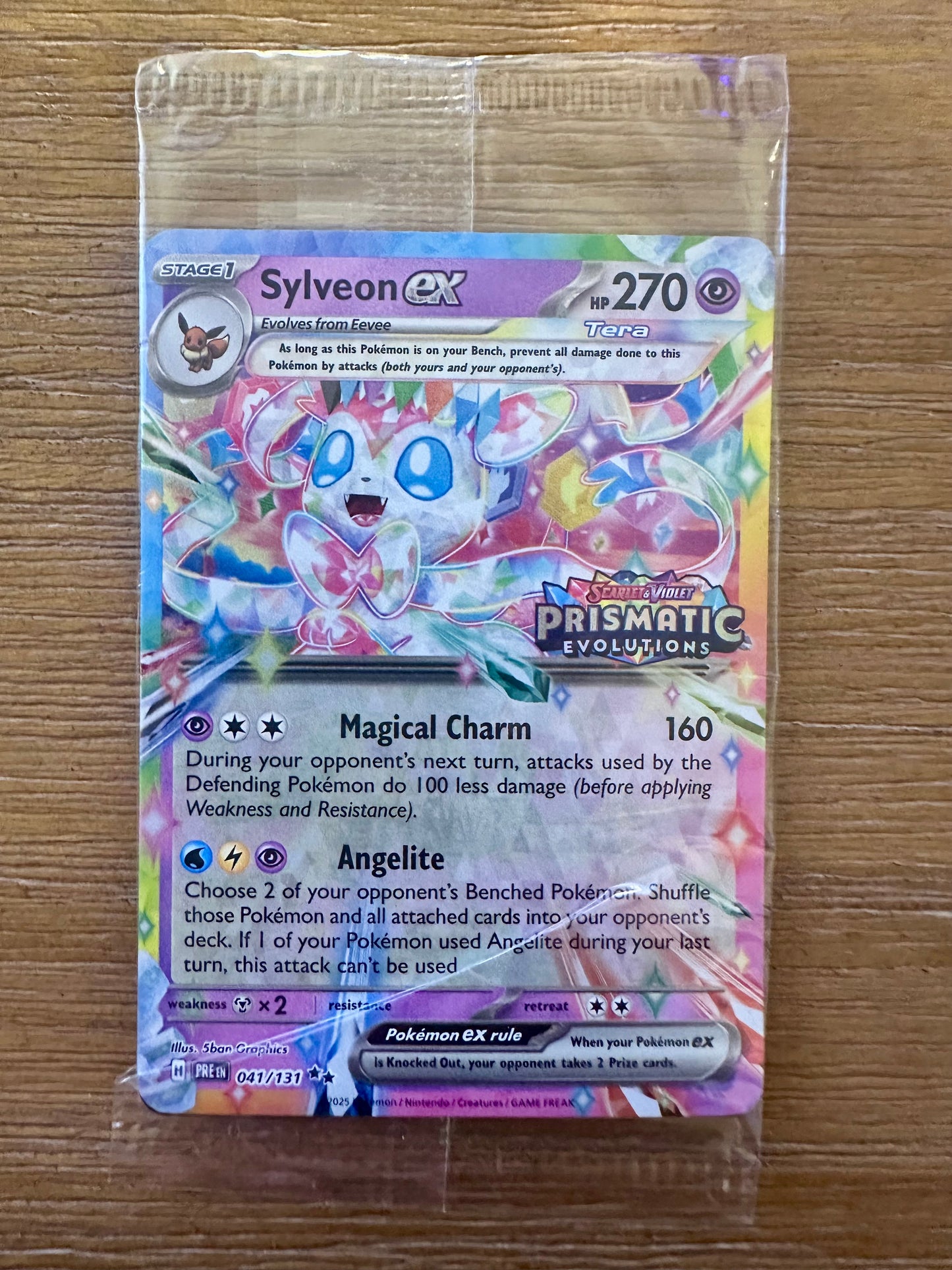Sylveon ex 041/131 SEALED SV Prismatic Evolutions Surprise Pokemon [NM] (1)