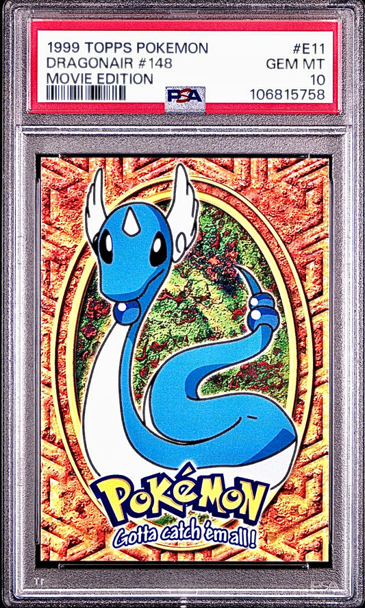 PSA 10 - Dragonair #E11 1999 TOPPS Movie Edition - Pokemon