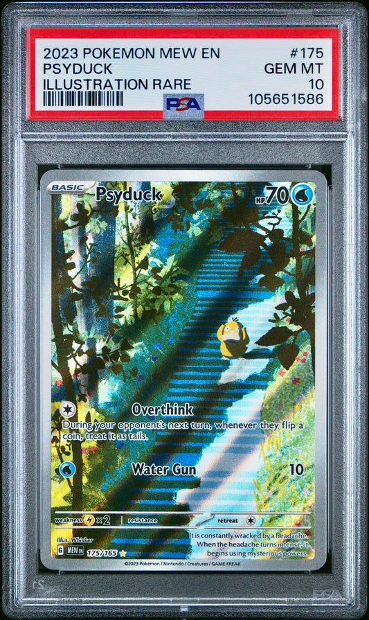 PSA 10 - Psyduck IR 175/165 SV MEW English 151 - Pokemon