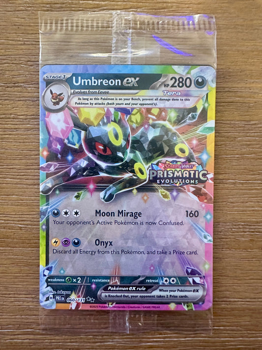 Umbreon ex 060/131 SEALED SV Prismatic Evolutions Surprise Pokemon [NM] (1)