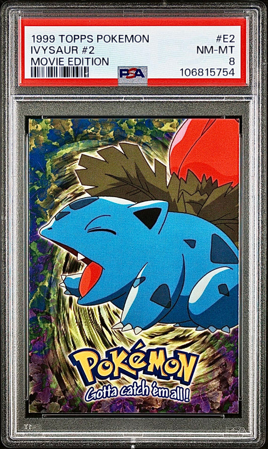 PSA 8 - Ivysaur #E2 1999 TOPPS Movie Edition - Pokemon