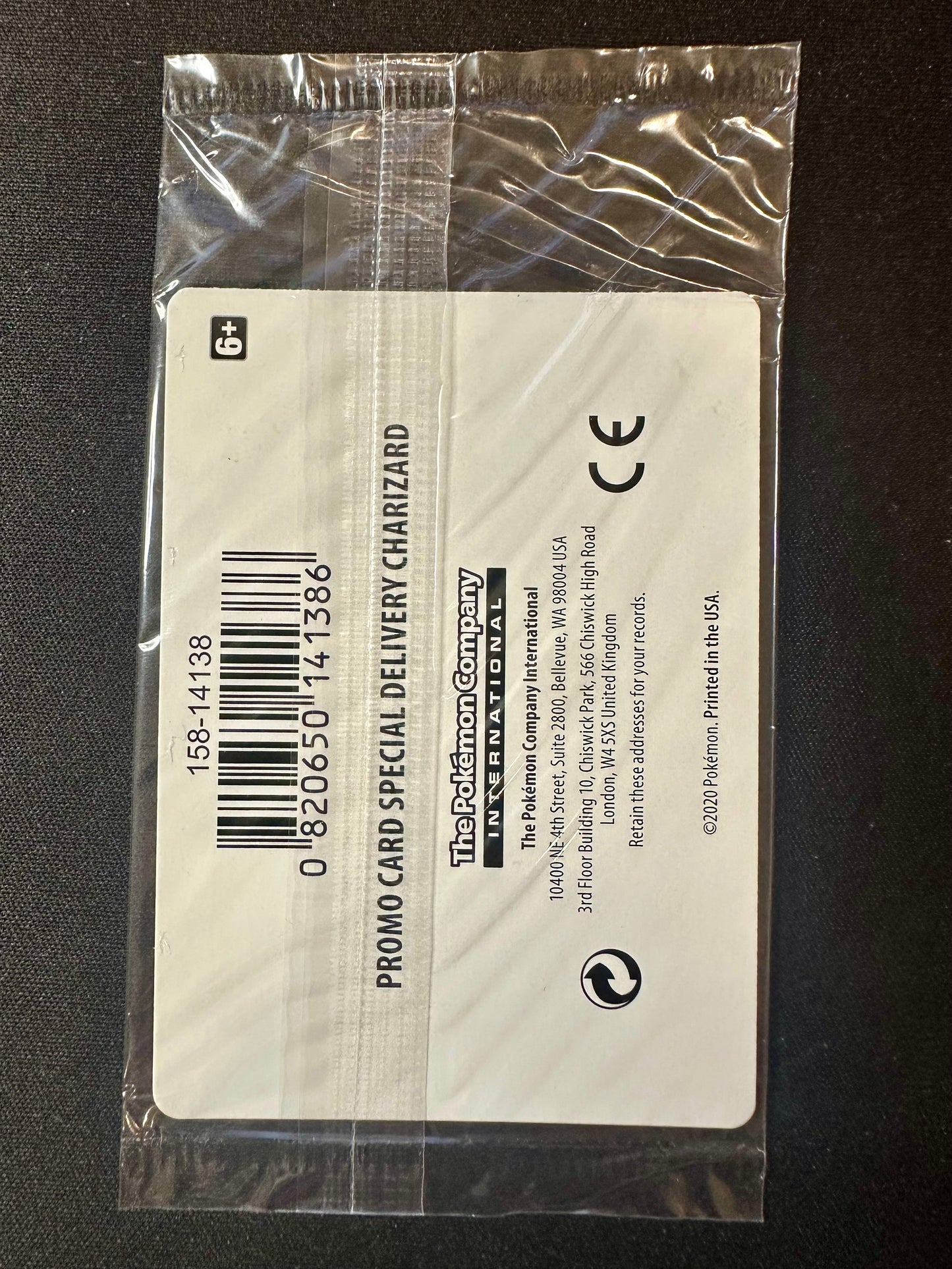 Special Delivery Charizard Holo SWSH75 SEALED UK Exclusive Promo Pokemon [NM] (2)