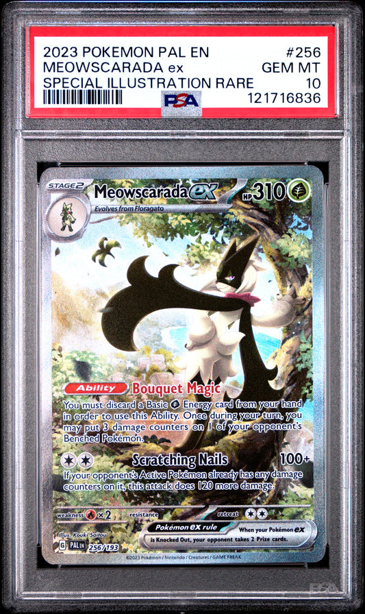 PSA 10 - Meowscarada ex 256/193 SIR SV Paldea Evolved - Pokemon