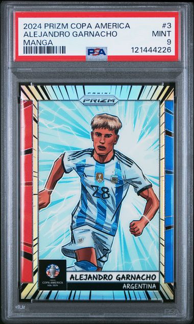 PSA 9 - Alejandro Garnacho Copa America 2024 Manga - Football