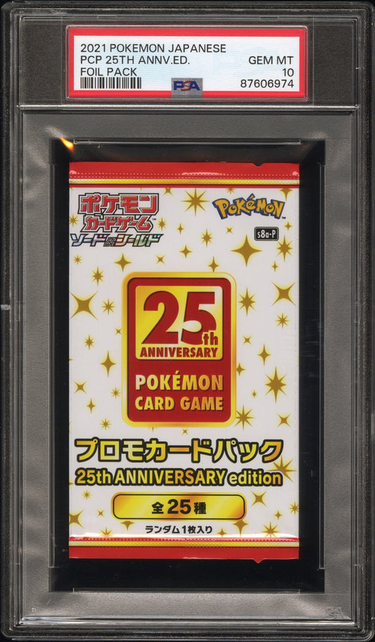PSA 10 - 25th Anniversary Collection s8a-P Japanese Foil Pack - Pokemon