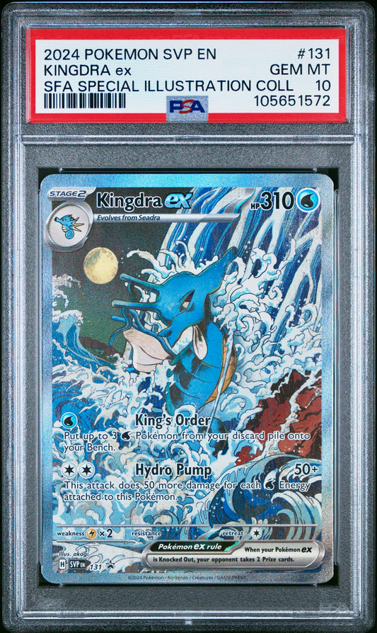 PSA 10 - Kingdra ex SVP131 Shrouded Fable Box Promo - Pokemon