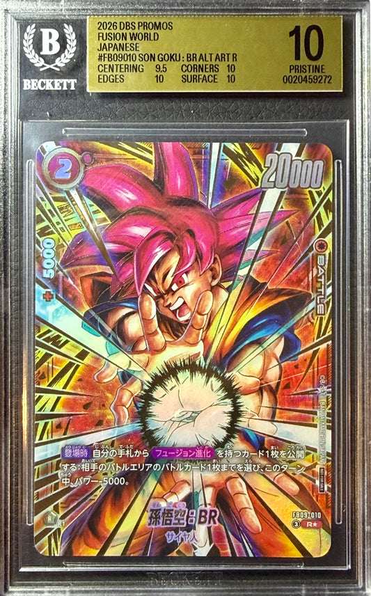 BGS 10 - Son Goku : BR FB09-020 Vol.2 Top Prize JPN Fusion World x272 - DBS