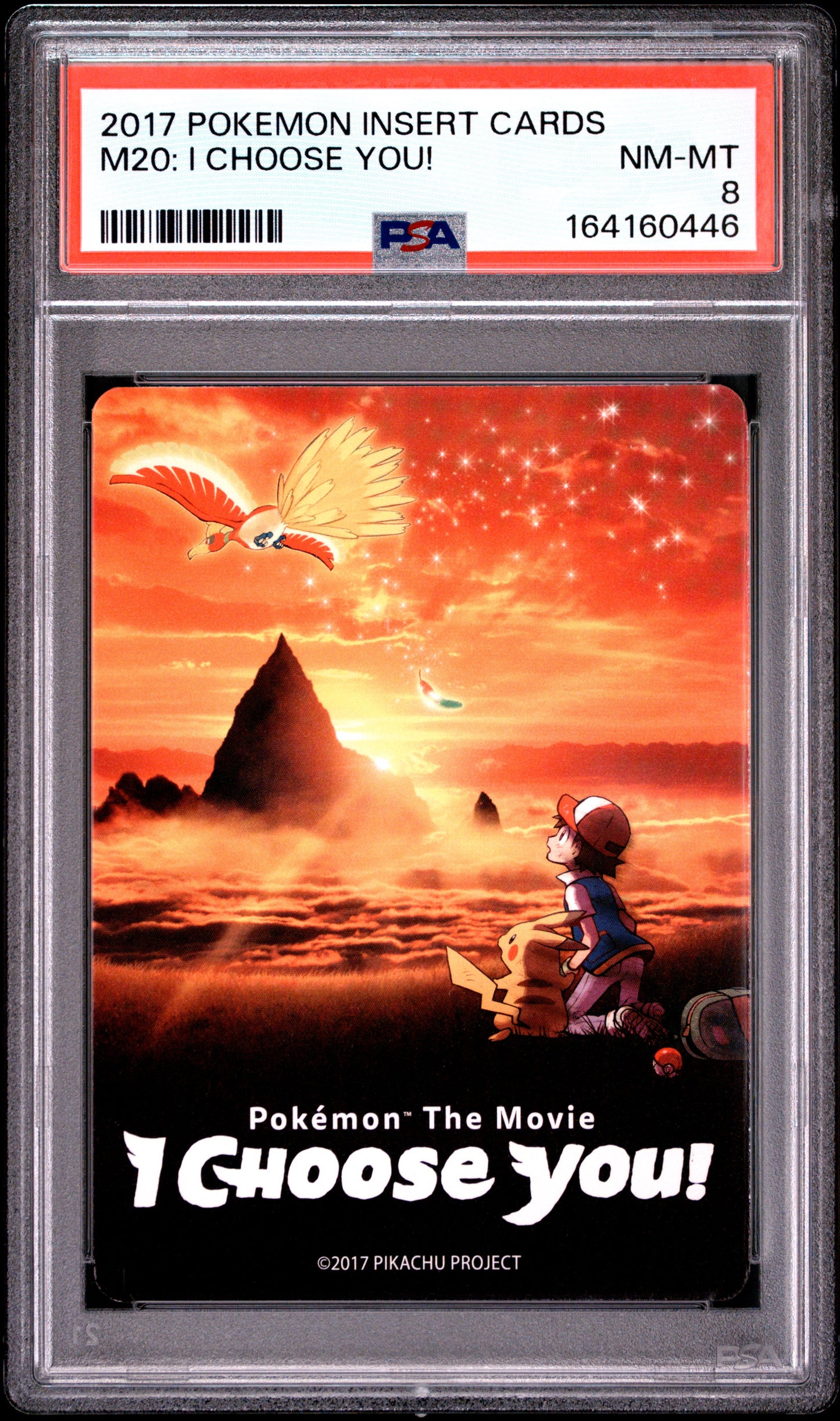 PSA 8 - Pokemon The Movie: I Choose You! Insert Card x446 - Pokemon