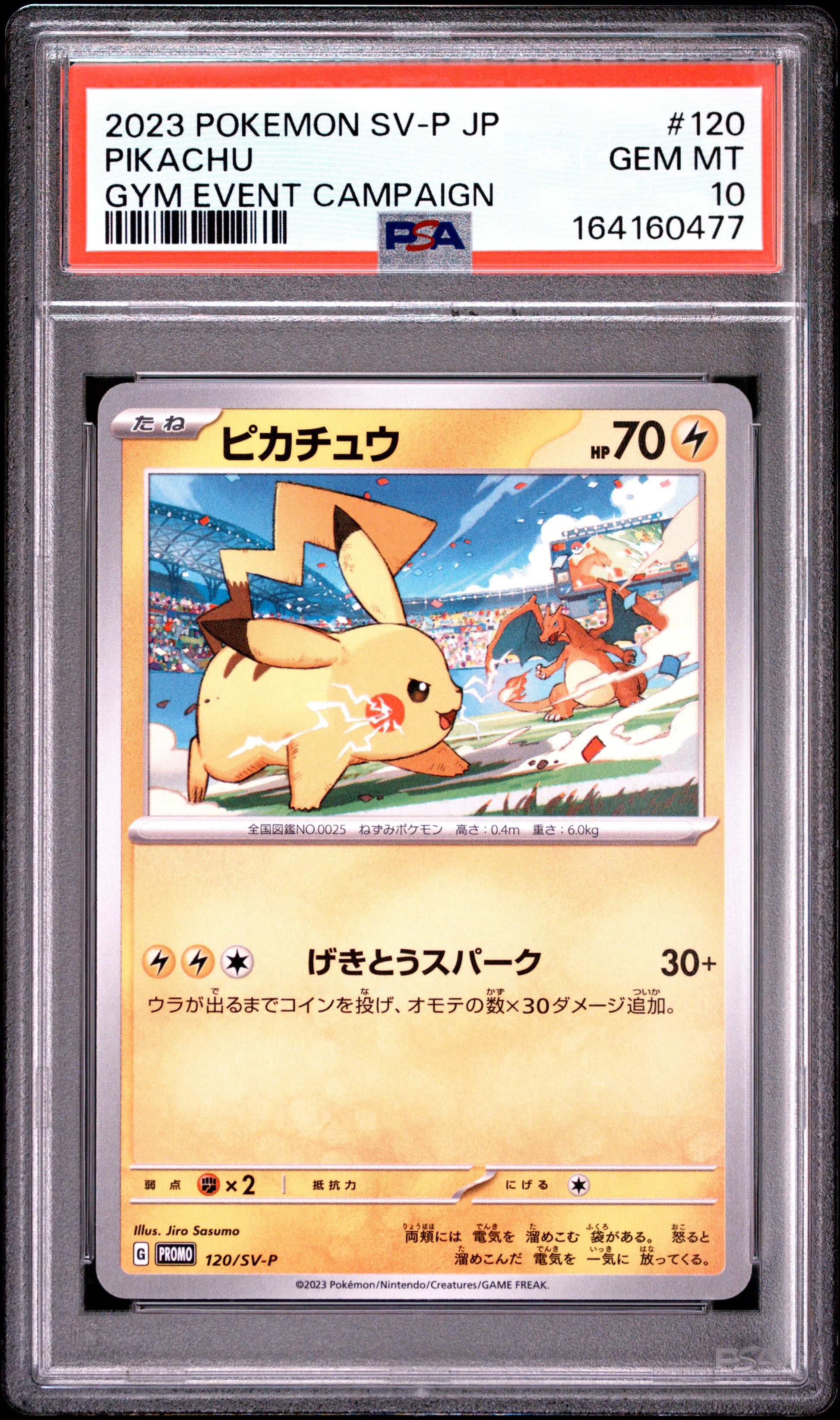 PSA 10 - Pikachu 120/SV-P Gym Event Campaign Japanese Promo x477 - Pokemon