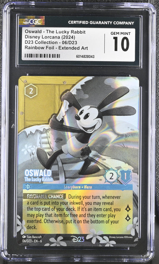 CGC 10 - Oswald 06/D23 Collection Promo - Disney Lorcana