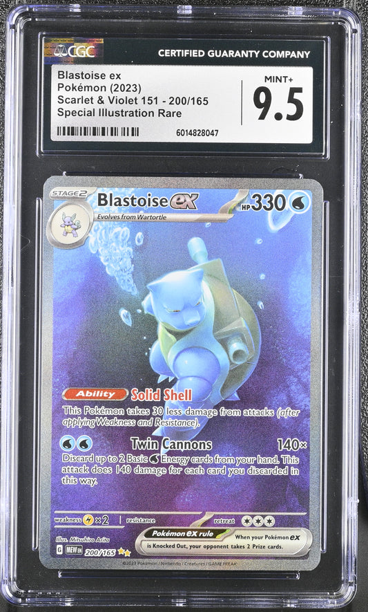 CGC 9.5 - Blastoise ex SIR 200/165 SV MEW English 151 - Pokemon