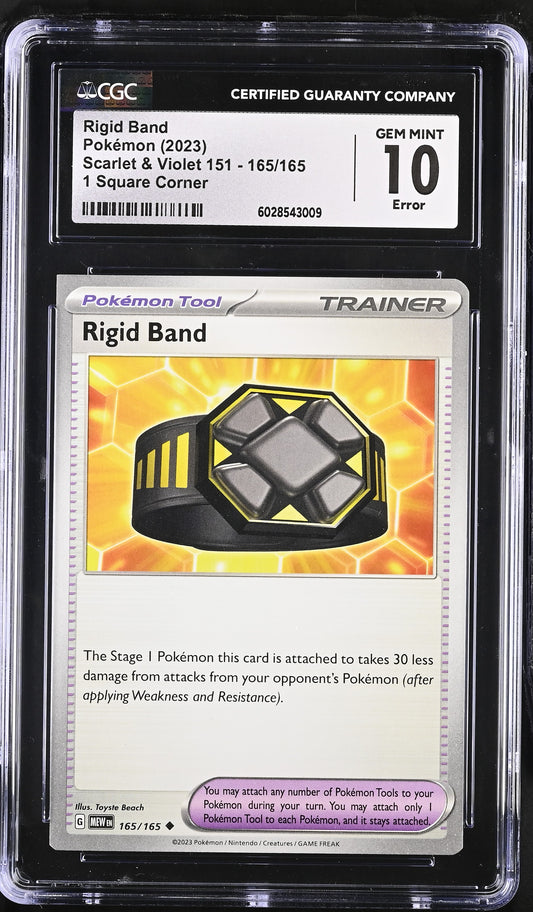 CGC 10 - ERROR Rigid Band 165/165 SV MEW English 151 - Pokemon