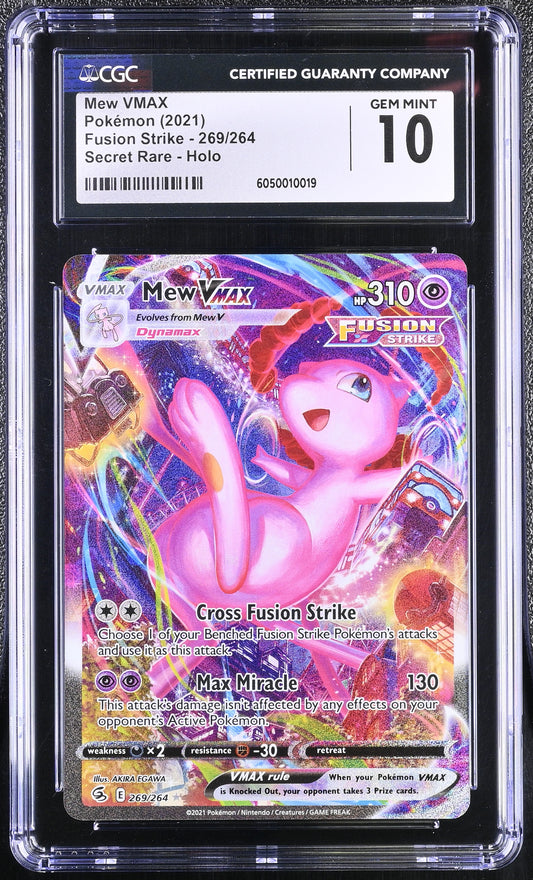 CGC 10 - Mew VMAX 269/264 SWSH Fusion Strike - Pokemon