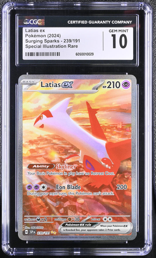 CGC 10 - Latias ex 239/191 SIR SV Surging Sparks - Pokemon