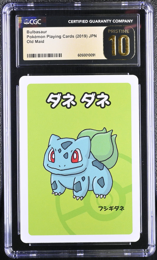 CGC 10 PRISTINE - Bulbasaur Old Maid Deck - Pokemon