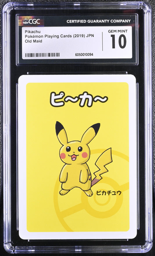 CGC 10 - Pikachu Old Maid Deck - Pokemon