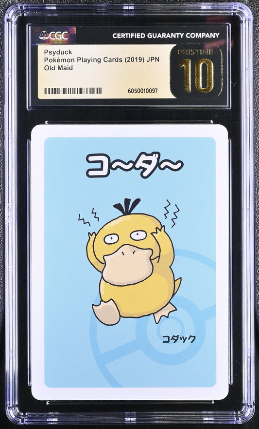 CGC 10 PRISTINE - Psyduck Old Maid Deck - Pokemon