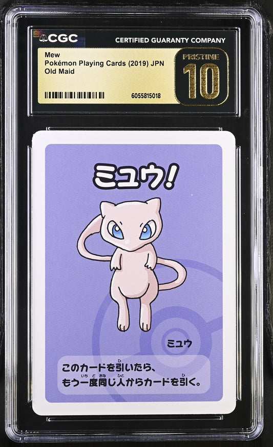 CGC 10 PRISTINE - Mew Old Maid Deck - Pokemon