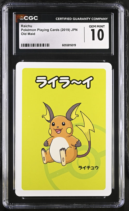 CGC 10 - Raichu Old Maid Deck - Pokemon