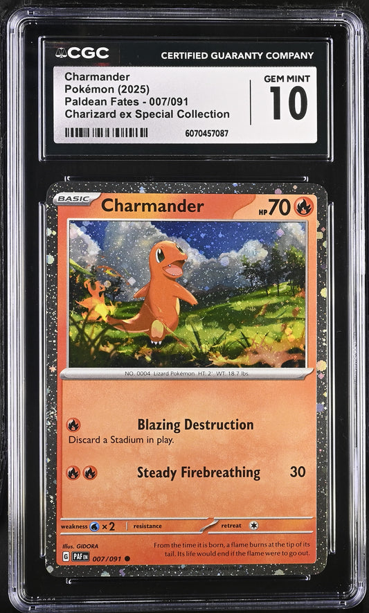 CGC 10 - Charmander Cosmos 007/091 Charizard ex Special Collection Box - Pokemon