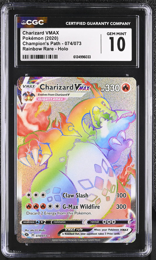 CGC 10 - Charizard VMAX 074/073 SWSH Champion's Path - Pokemon