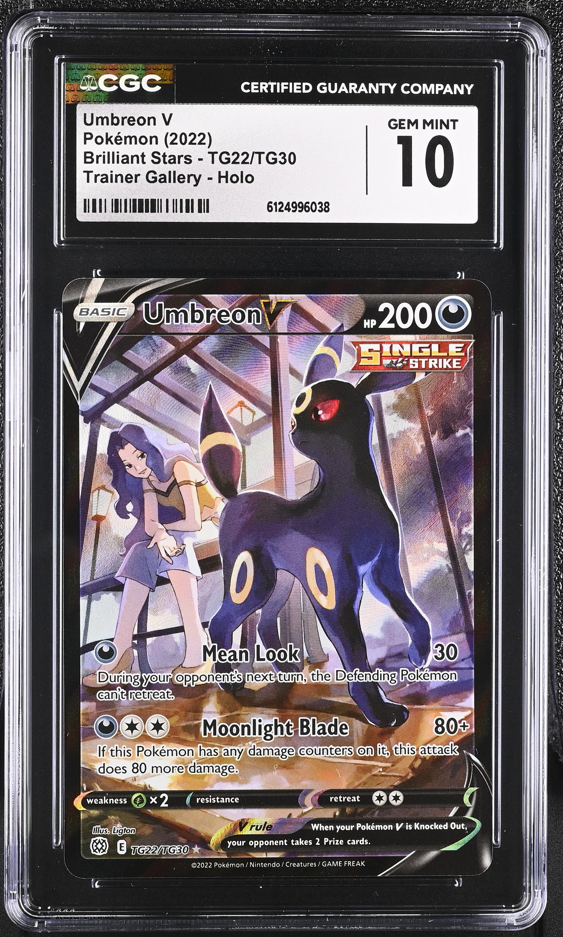 CGC 10 - Umbreon V TG22/TG30 CSR SWSH Brilliant Stars - Pokemon