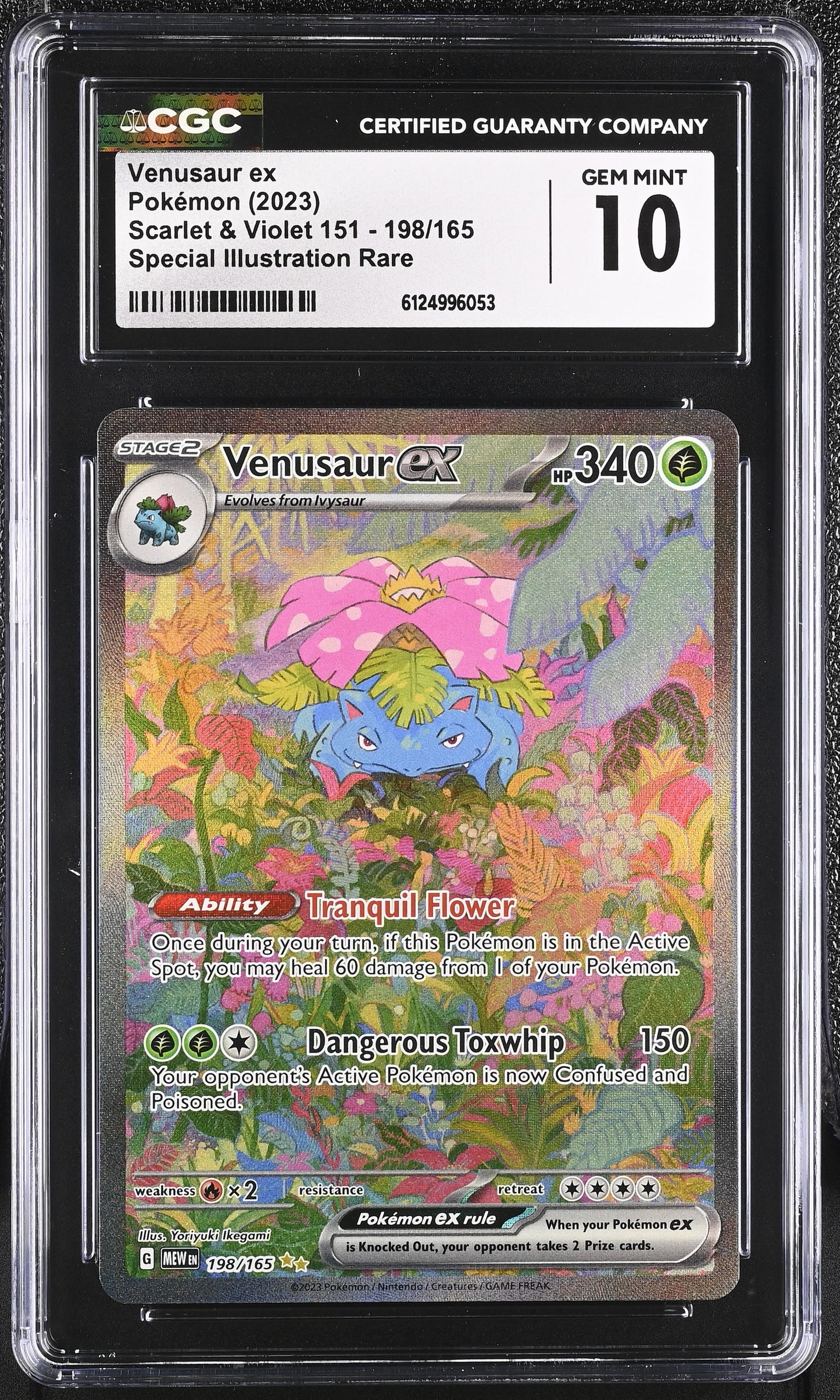 CGC 10 - Venusaur ex 198/165 SIR SV MEW English 151 - Pokemon