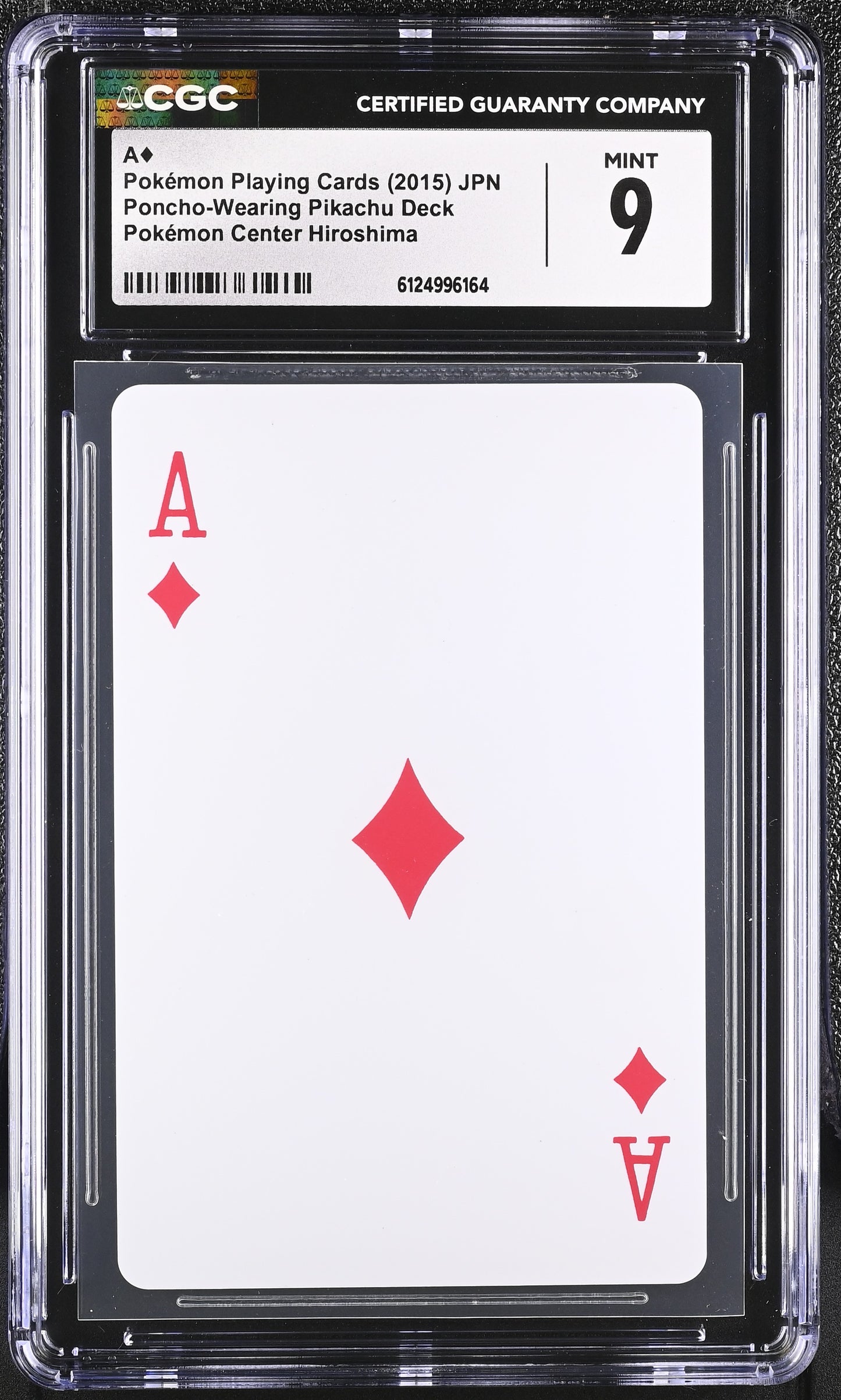 CGC 9 - Ace (D) 2015 Hiroshima Magikarp Gyarados Poncho Playing Deck - Pokemon