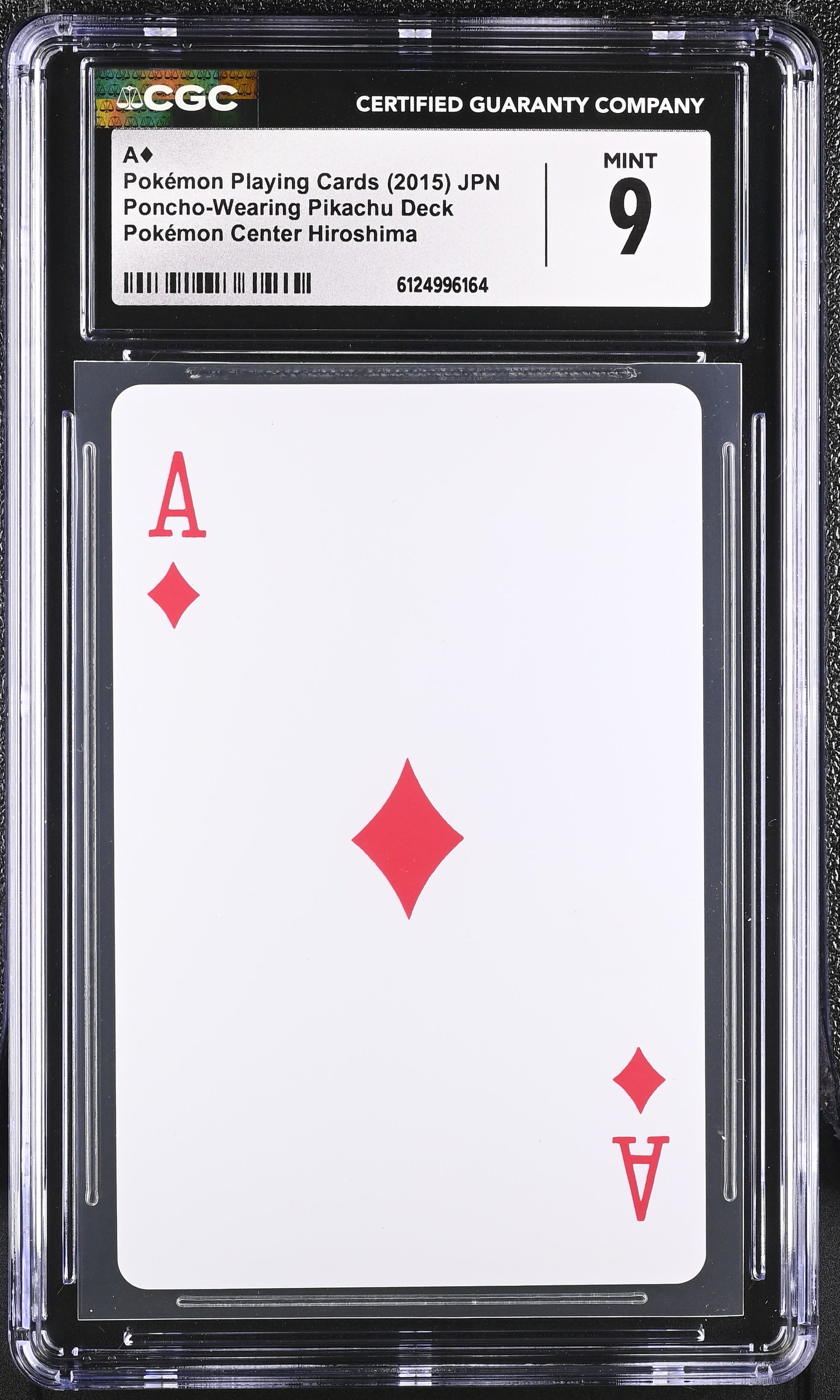 CGC 9 - Ace (D) 2015 Hiroshima Magikarp Gyarados Poncho Playing Deck - Pokemon