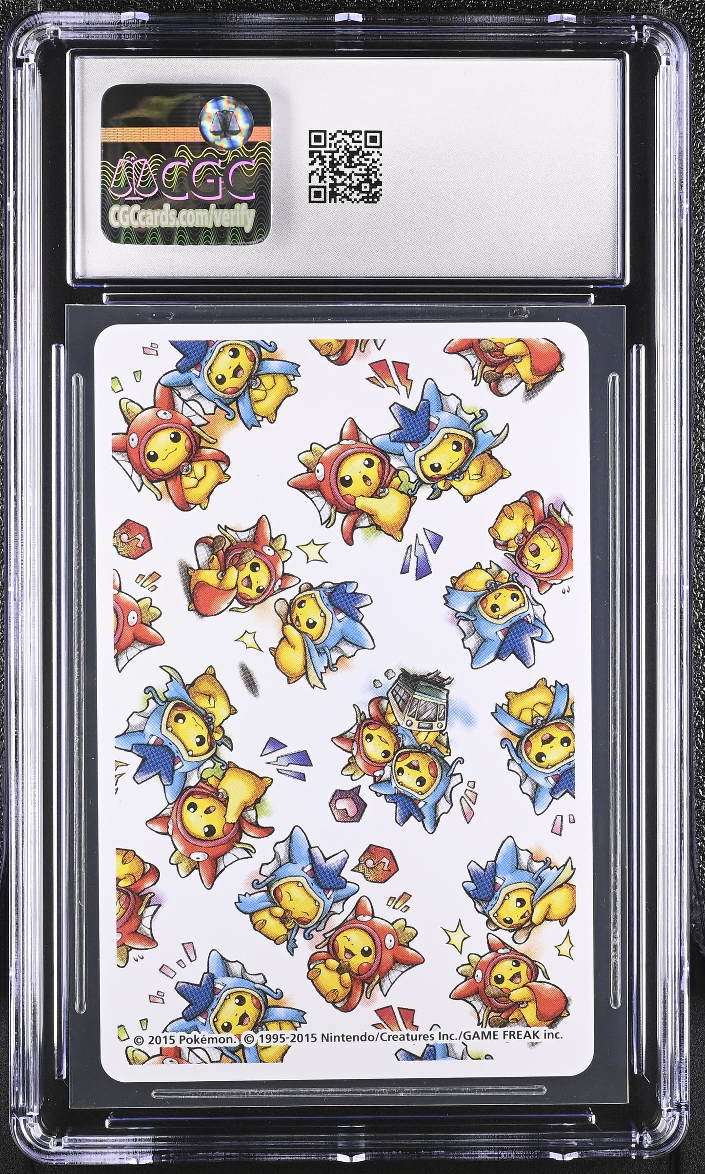CGC 8.5 - Ace (C) 2015 Hiroshima Magikarp Gyarados Poncho Playing Deck - Pokemon