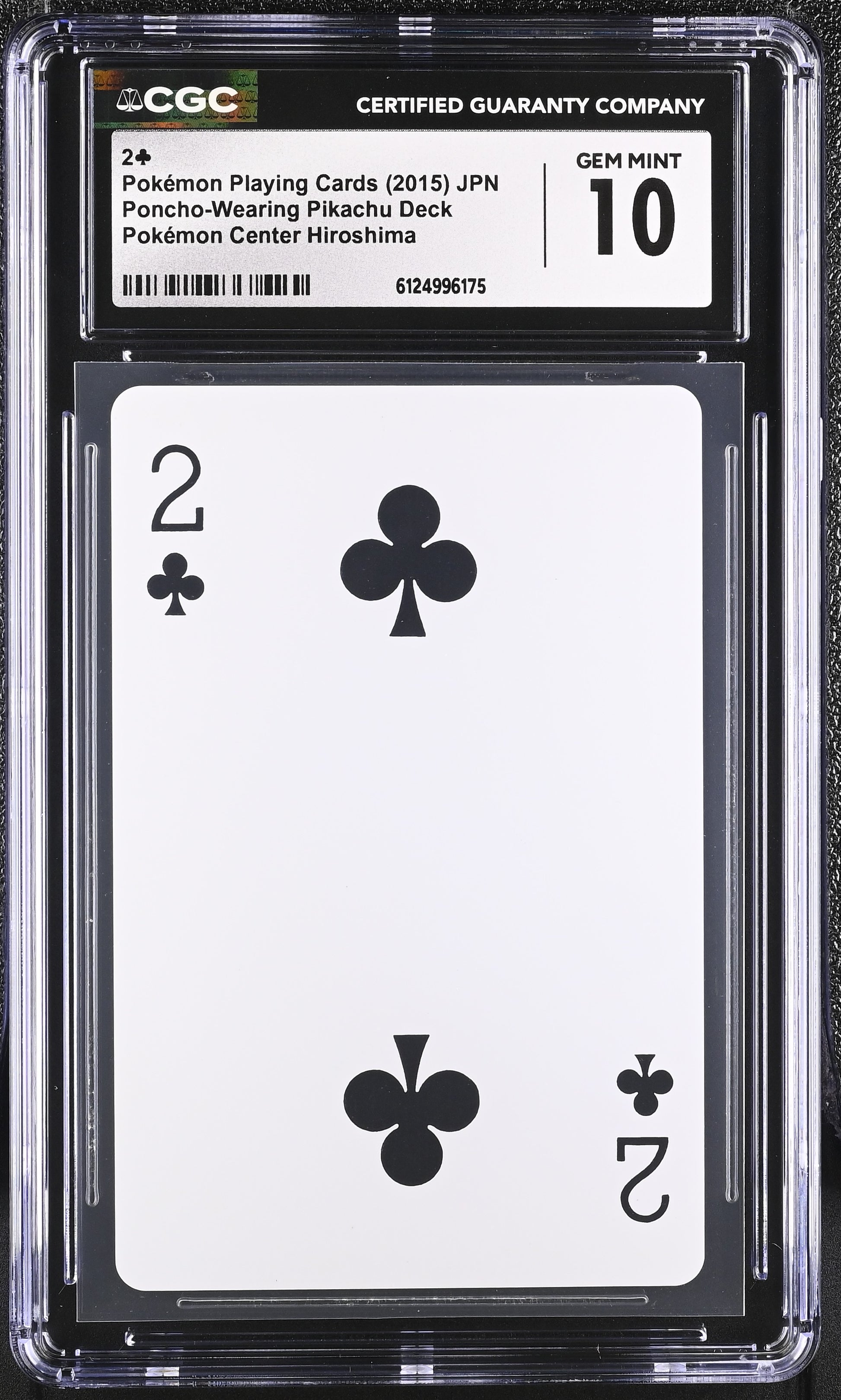 CGC 10 - 2 (C) 2015 Hiroshima Magikarp Gyarados Poncho Playing Deck - Pokemon