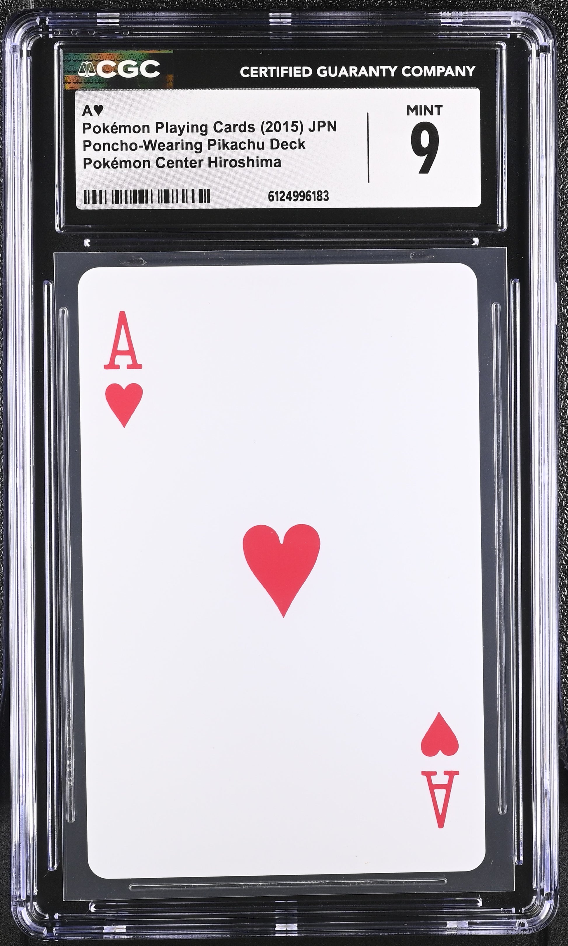 CGC 9 - Ace (H) 2015 Hiroshima Magikarp Gyarados Poncho Playing Deck - Pokemon