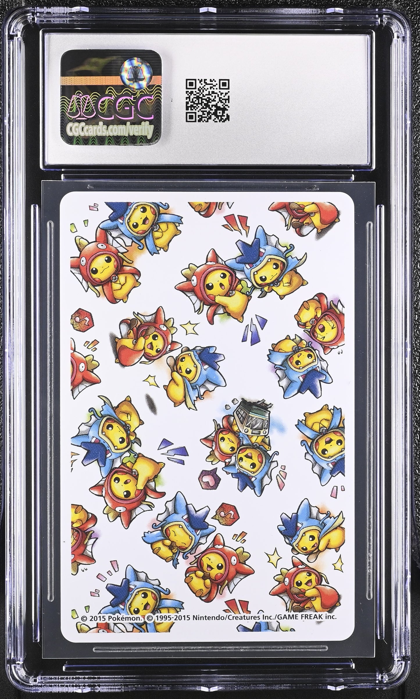 CGC 9 - Ace (S) 2015 Hiroshima Magikarp Gyarados Poncho Playing Deck - Pokemon
