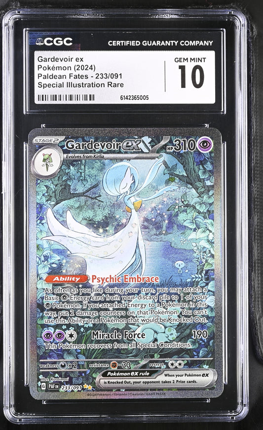 CGC 10 - Gardevoir ex 233/091 SIR SV Paldean Fates x005 - Pokemon