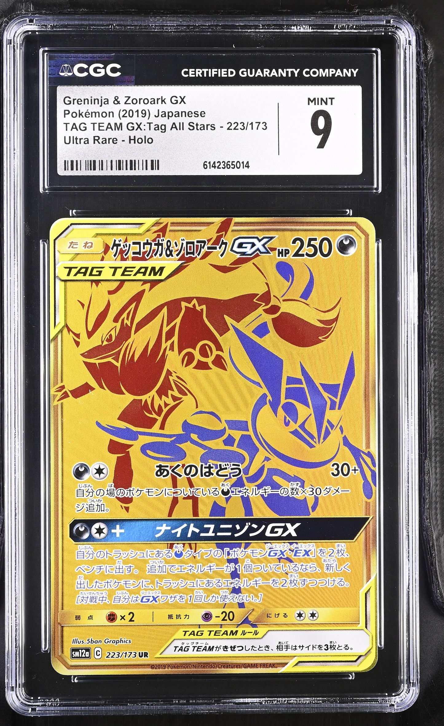 CGC 9 - Greninja & Zoroark GX 223/173 SM12a Tag Team GX All Stars x014 - Pokemon