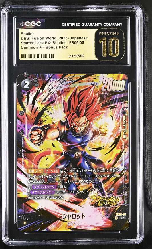CGC 10 PRISTINE - Shallot FS09-05 Alternate Art JPN Fusion World x132 - DBS