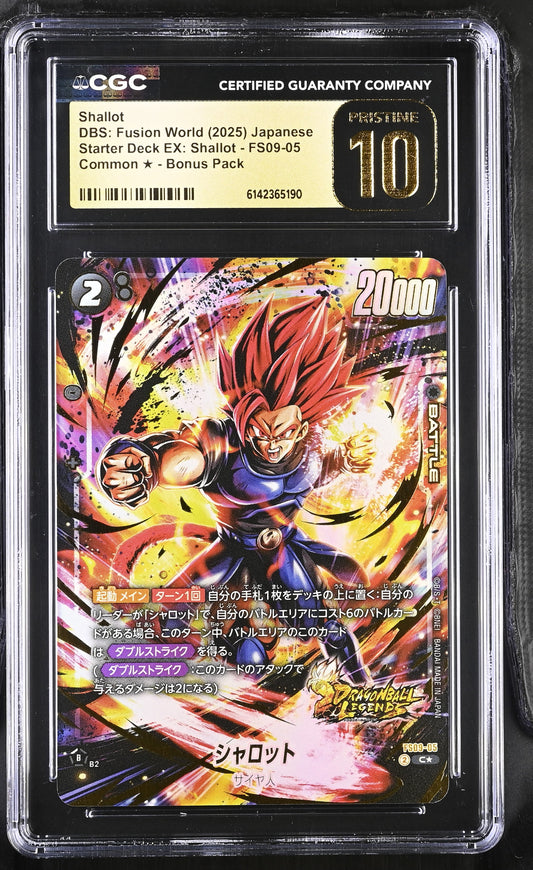 CGC 10 PRISTINE - Shallot FS09-05 Alt Art JPN Fusion World x190 - DBS