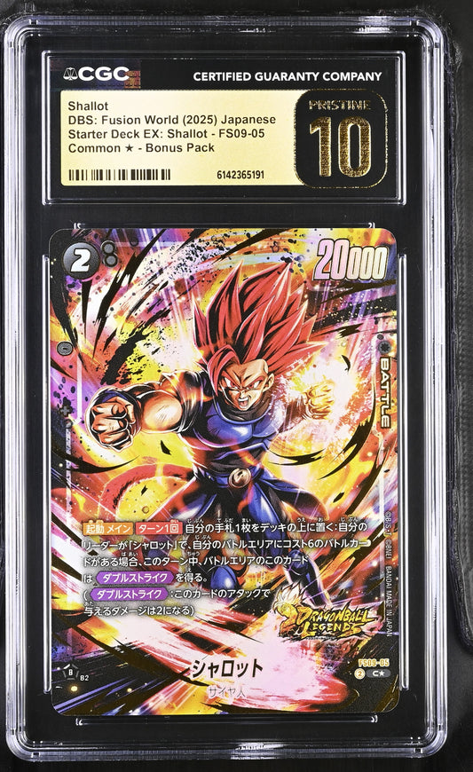 CGC 10 PRISTINE - Shallot FS09-05 Alt Art JPN Fusion World x191 - DBS