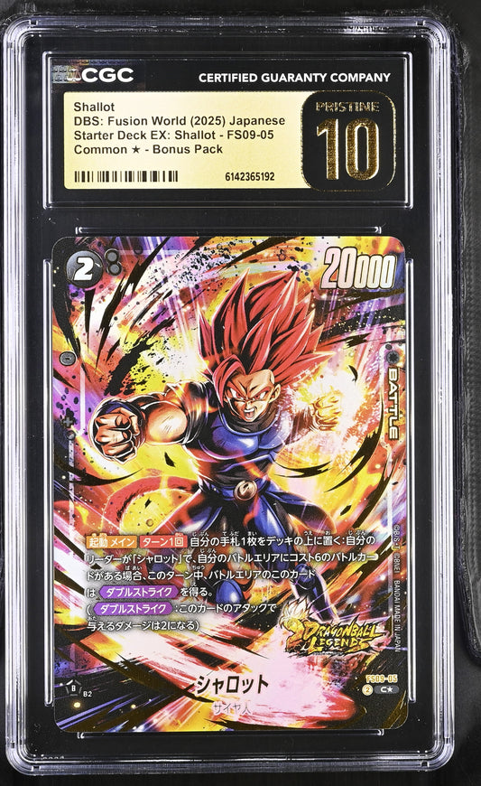 CGC 10 PRISTINE - Shallot FS09-05 Alt Art JPN Fusion World x192 - DBS