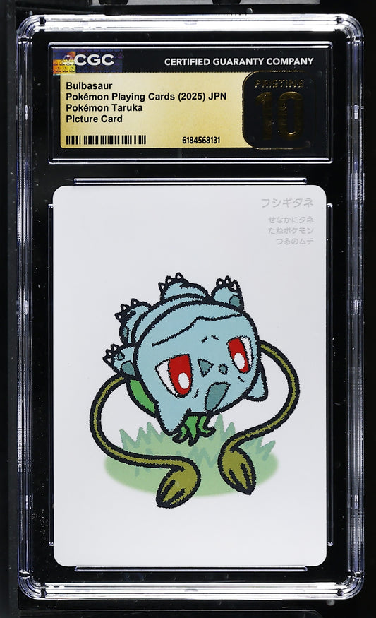 CGC 10 PRISTINE - Bulbasaur Taruka Playing Cards x131 - Pokemon