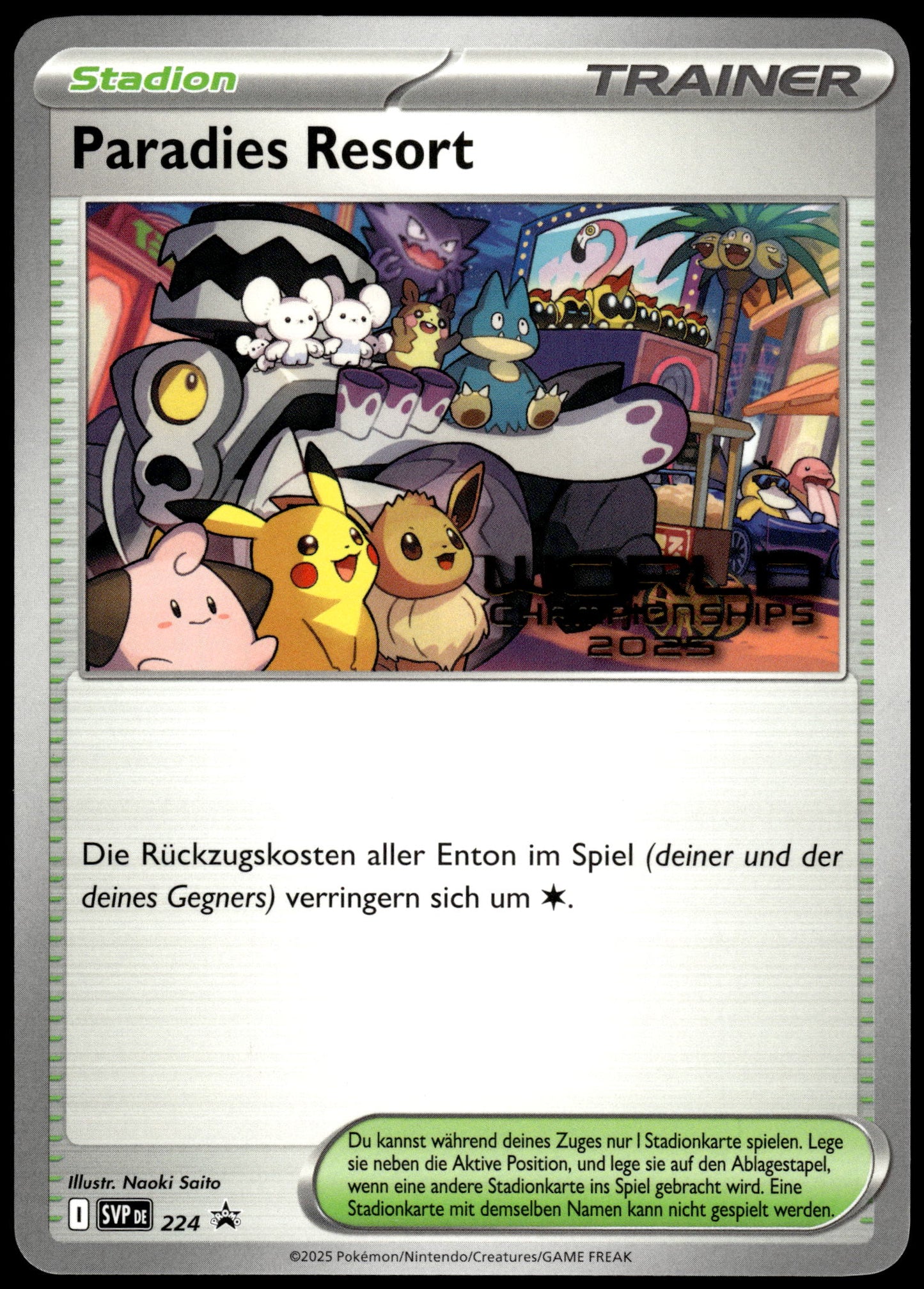 Paradise Resort SVP224 German 2025 World Championships Promo Pokemon [NM] (1)