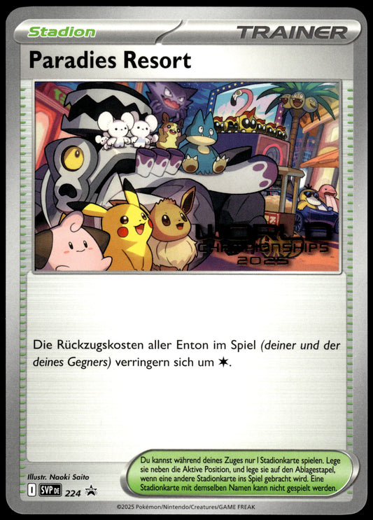 Paradise Resort SVP224 German 2025 World Championships Promo Pokemon [NM] (1)