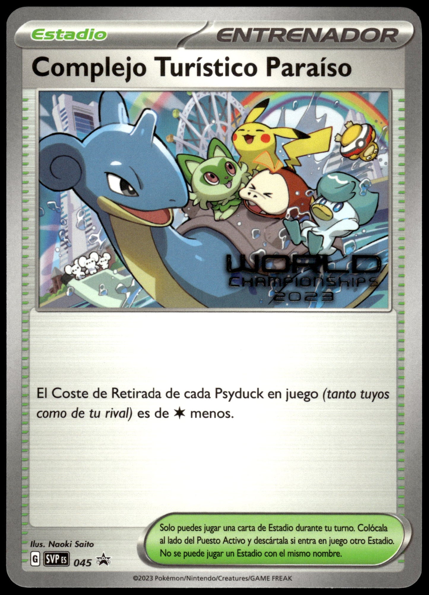 Paradise Resort SVP045 Spanish 2023 World Championships Promo Pokemon [NM] (1)