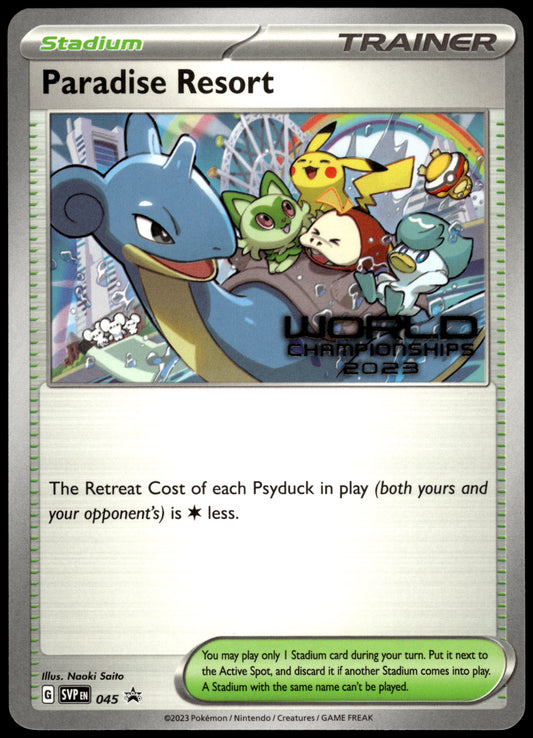 Paradise Resort SVP045 English 2023 World Championships Promo Pokemon [NM] (1)