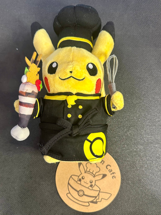 Pokemon Center Japan Exclusive Pastry Chef Pikachu Plush w/ Tag - Accessories